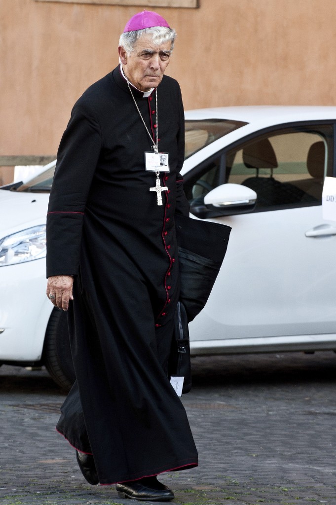 File photo of Archbishop Edoardo Menichelli of Ancona-Osimo, Italy, who was one of 20 new cardinals named by Pope Francis