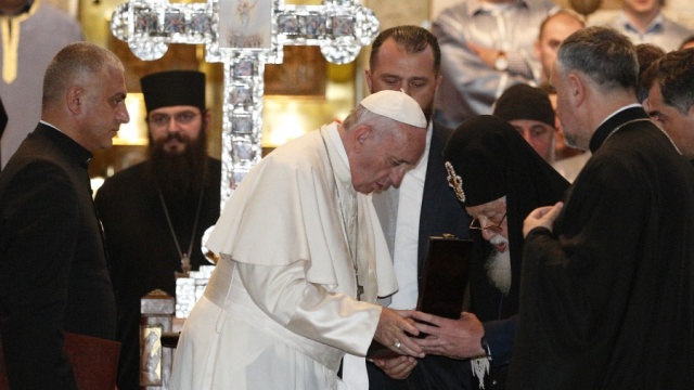 教宗訪問格魯吉亞正教宗主教座堂