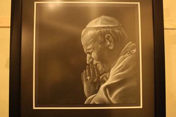 Painting of John Paul II by Martin Rebello