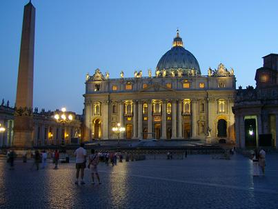 St. Peter's Square, backdrop for Angels & Demons