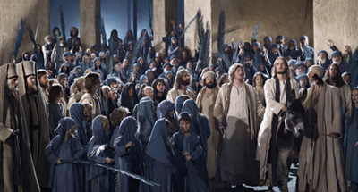 2) scene from passion play