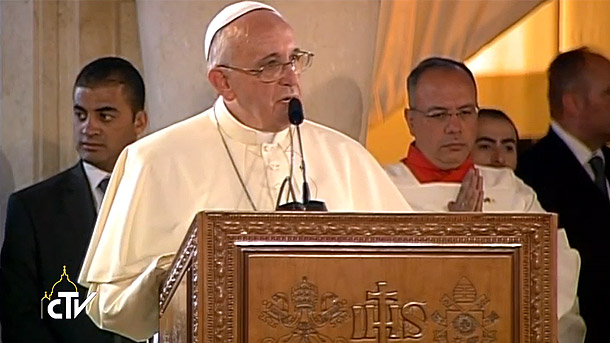 Pope Francis Address to refugees and disabled people