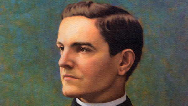 COLORIZED IMAGE OF FATHER MICHAEL J. MCGIVNEY