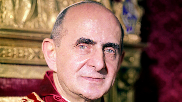 Pope Paul VI seen in undated official portrait