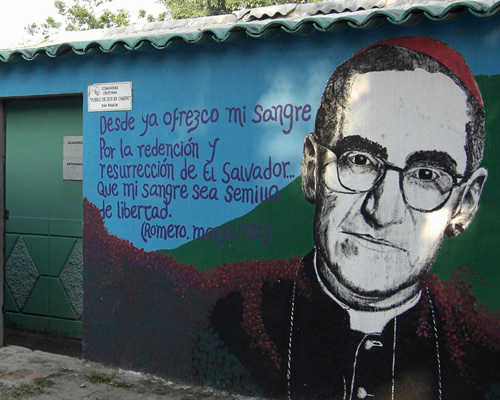 Romero mural wall