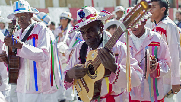 MUSICIANS TAKE PART IN PARADE DURING CATHOLIC FESTIVAL IN BRAZIL