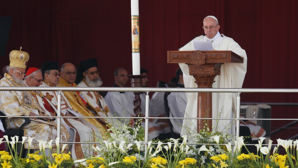 Pope Gives Homily in Egypt 