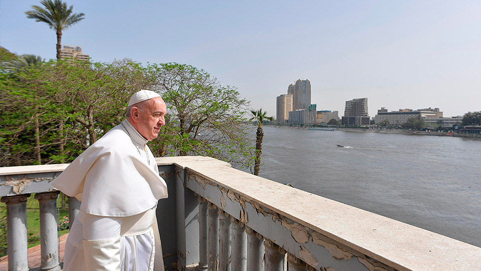 Pope Francis Visit the Nile River 