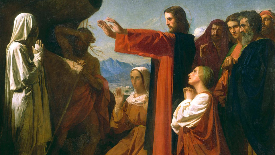 The Raising of Lazarus by Léon Joseph Florentin Bonnat