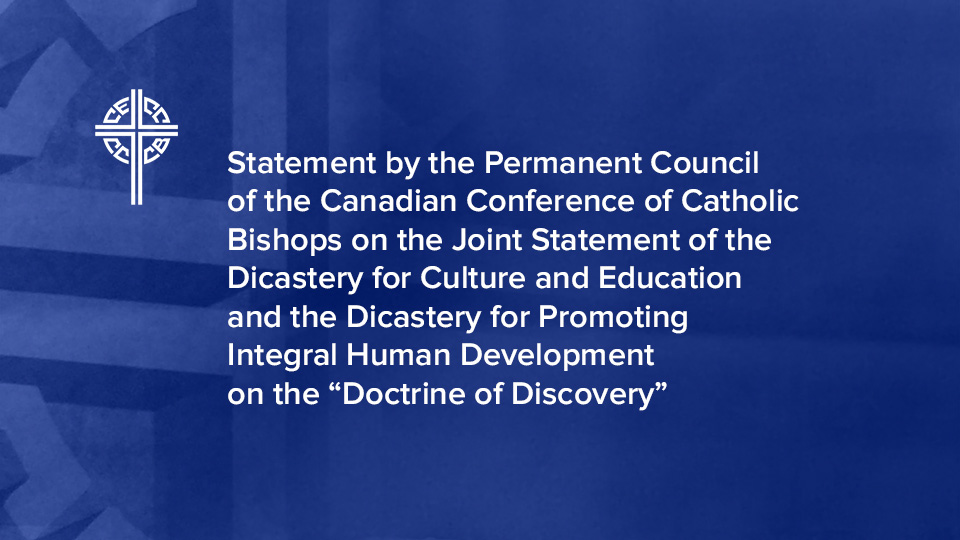 Statement by the CCCB on the “Doctrine of Discovery”
