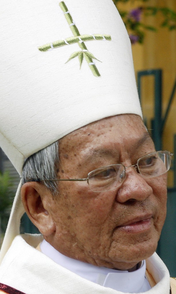 File photo of Archbishop Pierre Nguyen Van Nhon of Hanoi, Vietnam, who was among 20 new cardinals named by Pope Francis