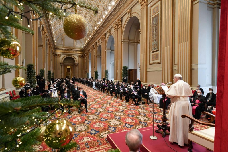 教宗與各國駐聖座外交使團互祝新年