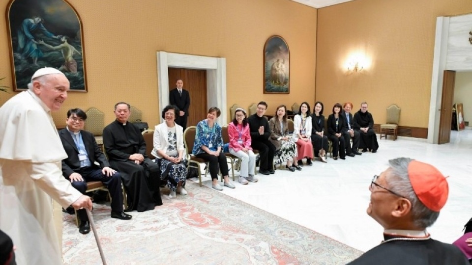 教宗方濟各與香港基督教協進會代表團會晤