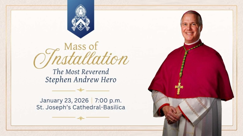 教宗任命斯德望・安德肋・希羅主教為愛民頓總教區第8任總主教