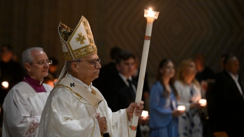 教宗良十四世主持復活前夕守夜禮：復活驅散仇恨，折服強權者